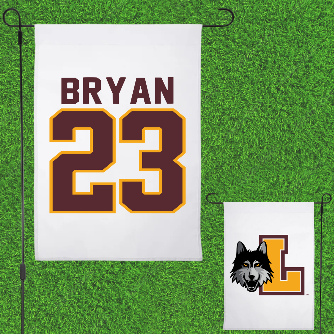 Loyola University-Chicago Soccer White Garden Flag - #23 Ava Bryan