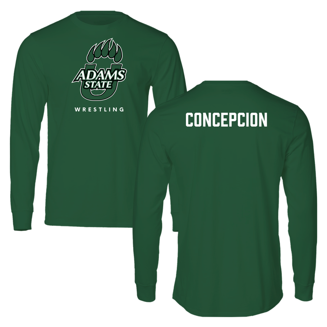 Adams State University Wrestling Forest Green Long Sleeve - Adam Concepcion