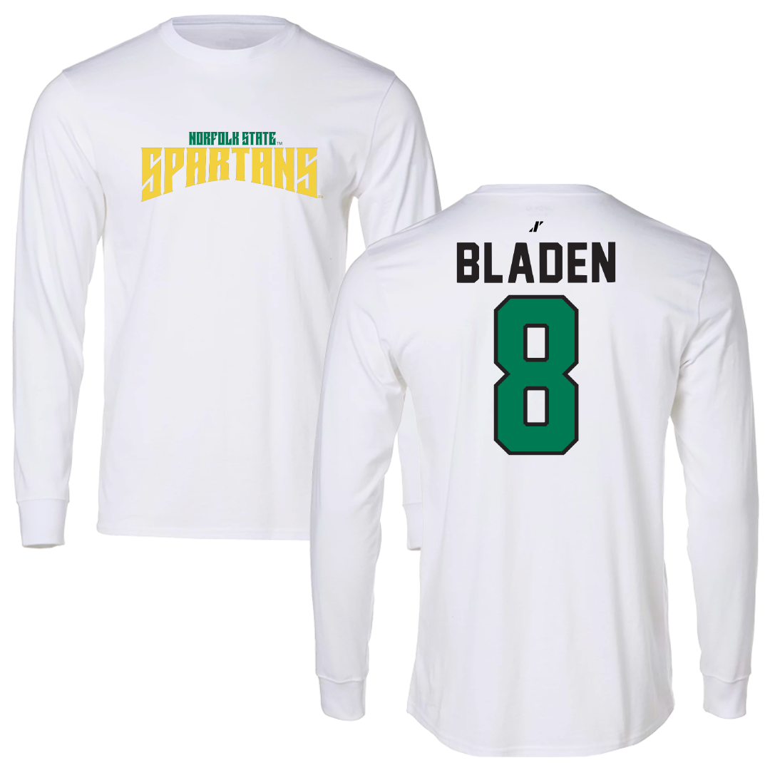 Norfolk State University Basketball White Classic Long Sleeve - #8 Tyrel Bladen