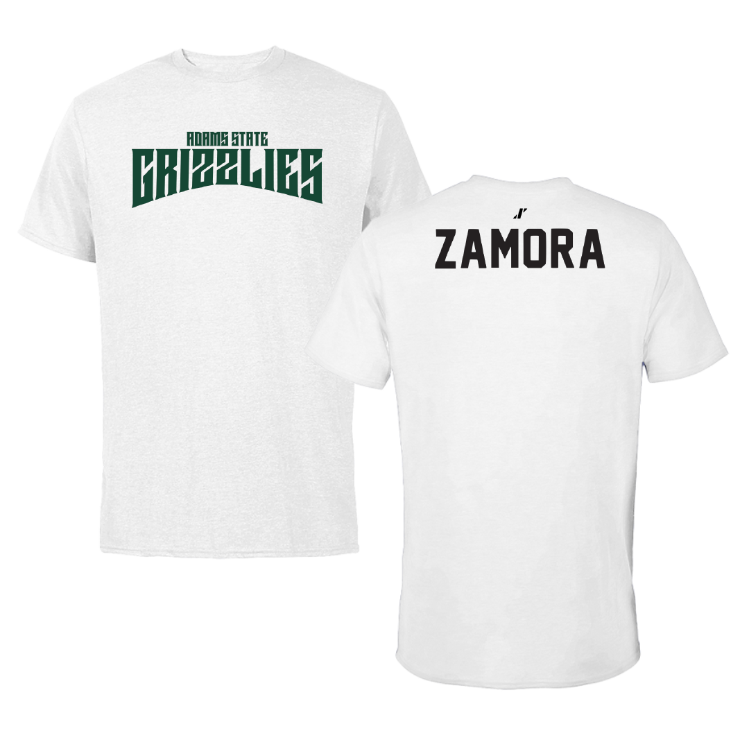 Adams State University Wrestling White Classic Tee - Aaron Zamora