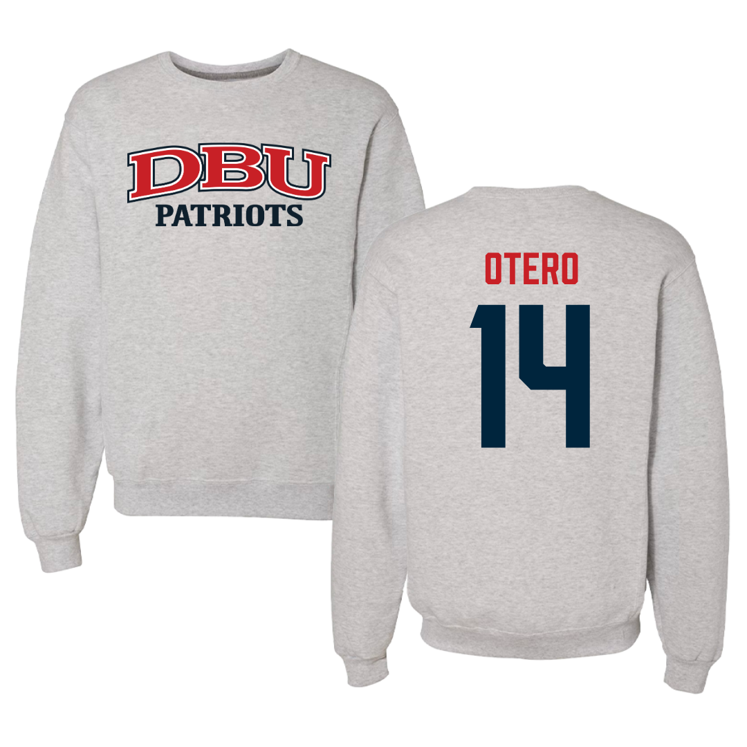 Dallas Baptist University Volleyball Gray Crewneck - #14 Lindsey Otero