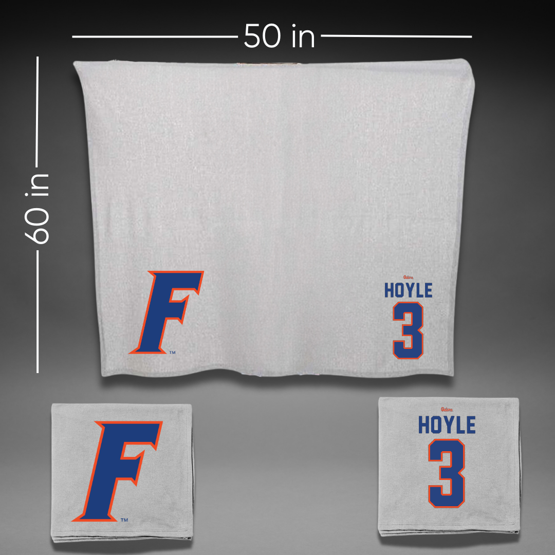 University of Florida Volleyball Gray Blanket - #3 Emerson Hoyle