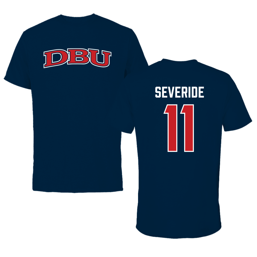 Dallas Baptist University Soccer Navy DBU Performance Tee - #11 Annie Severide