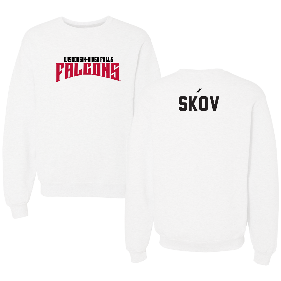 University of Wisconsin-River Falls Golf White Classic Crewneck - Lauren Skov