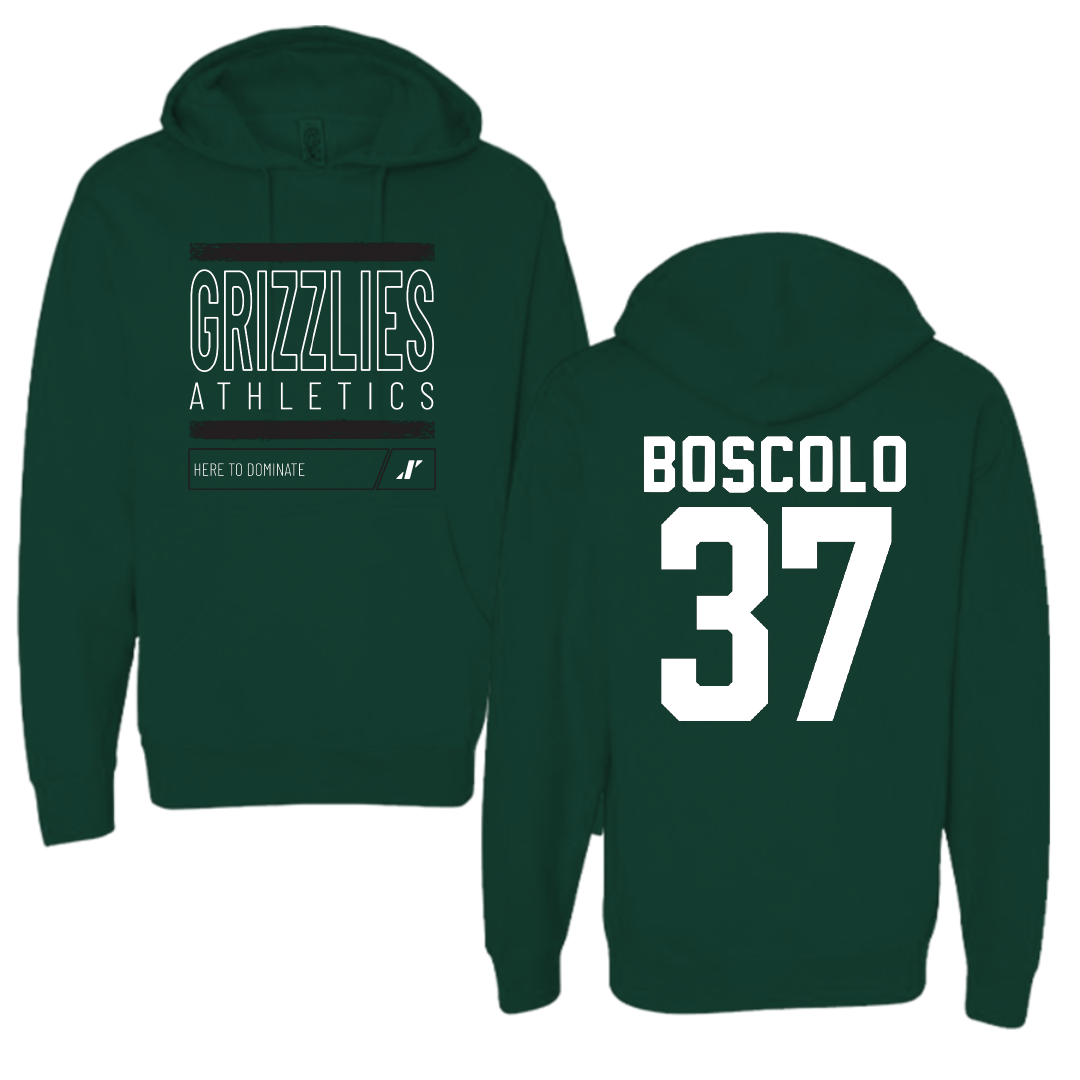 Adams State University Soccer Forest Green Dominate Hoodie - #37 Francesco Boscolo