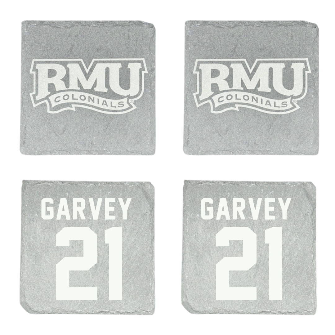 Robert Morris University Ice Hockey Stone Coaster (4 Pack)  - #21 Cameron Garvey