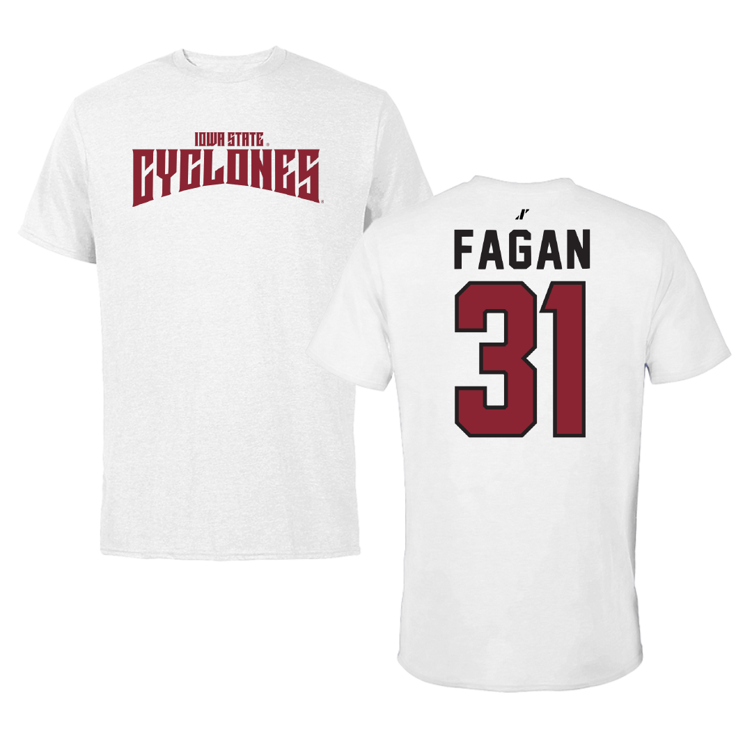 Iowa State University Soccer White Classic Tee - #31 Cadence Fagan