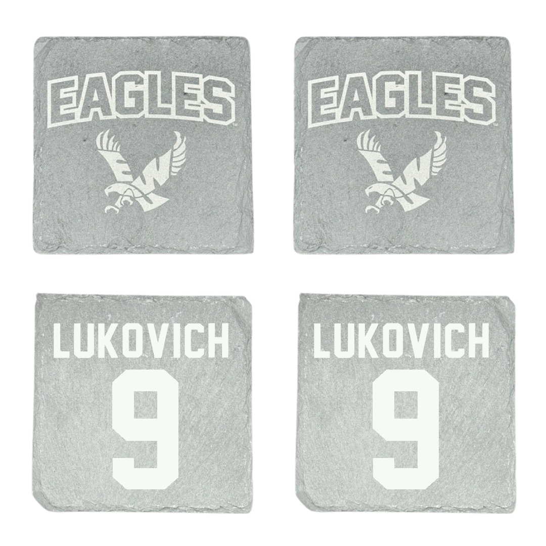 Eastern Washington University Volleyball Stone Coaster (4 Pack)  - #9 Kalista Lukovich