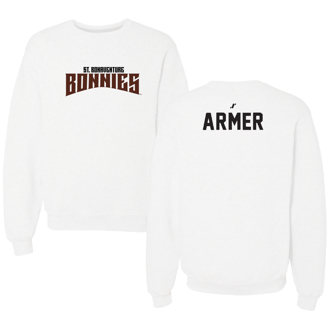 St. Bonaventure University TF and XC White Classic Crewneck - Jake Armer