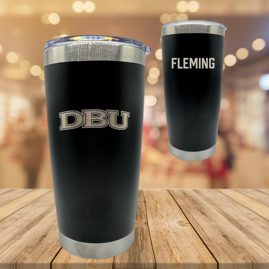 Dallas Baptist University Golf Black Stainless Steel Tumbler - Brandee Fleming