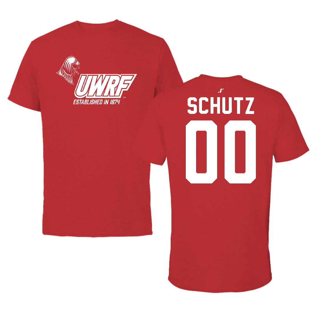 University of Wisconsin-River Falls Soccer Red General Tee - #00 Lauryn Schutz
