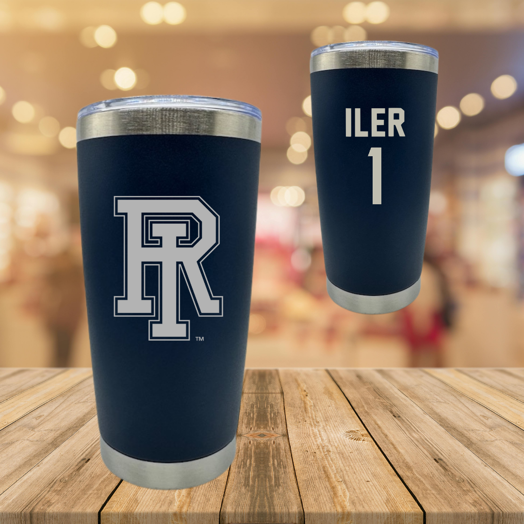 University of Rhode Island Lacrosse Navy Stainless Steel Tumbler - #1 Madison Iler