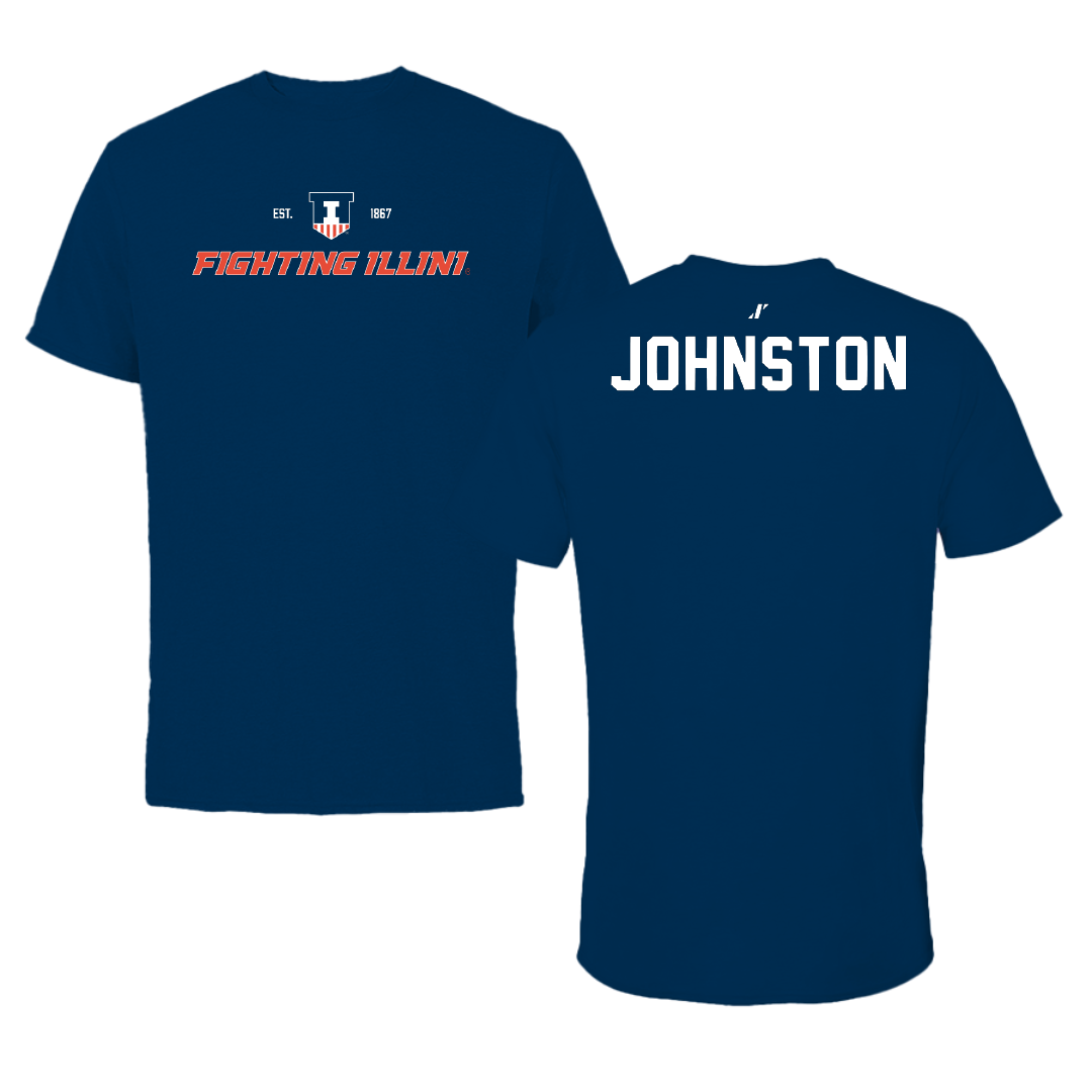 University of Illinois TF and XC Navy General Tee - Cody Johnston