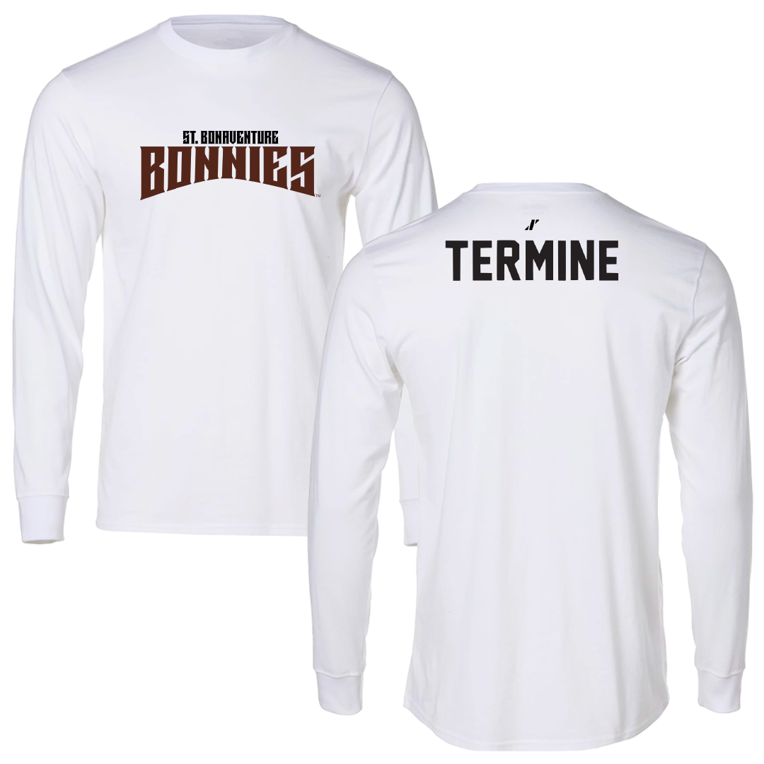 St. Bonaventure University Swimming & Diving White Classic Long Sleeve - Luigi Termine