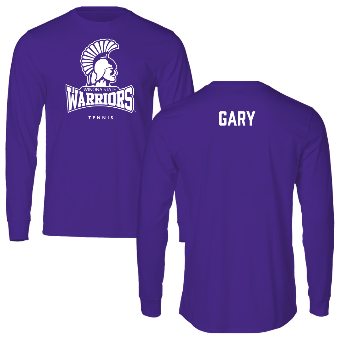 Winona State University Tennis Purple Long Sleeve - Skylar Gary