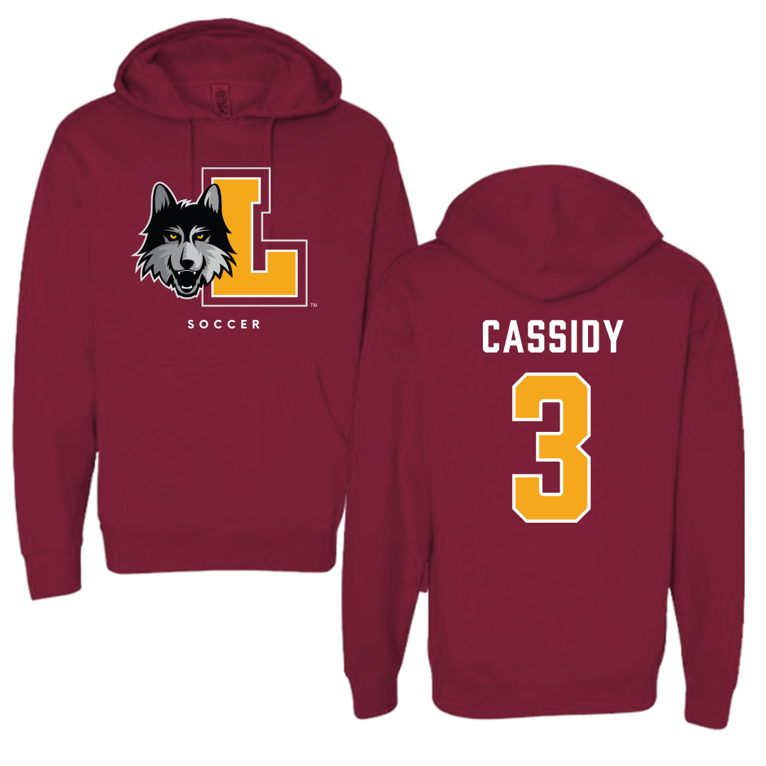Loyola University-Chicago Soccer Maroon Hoodie - #3 Amanda Cassidy
