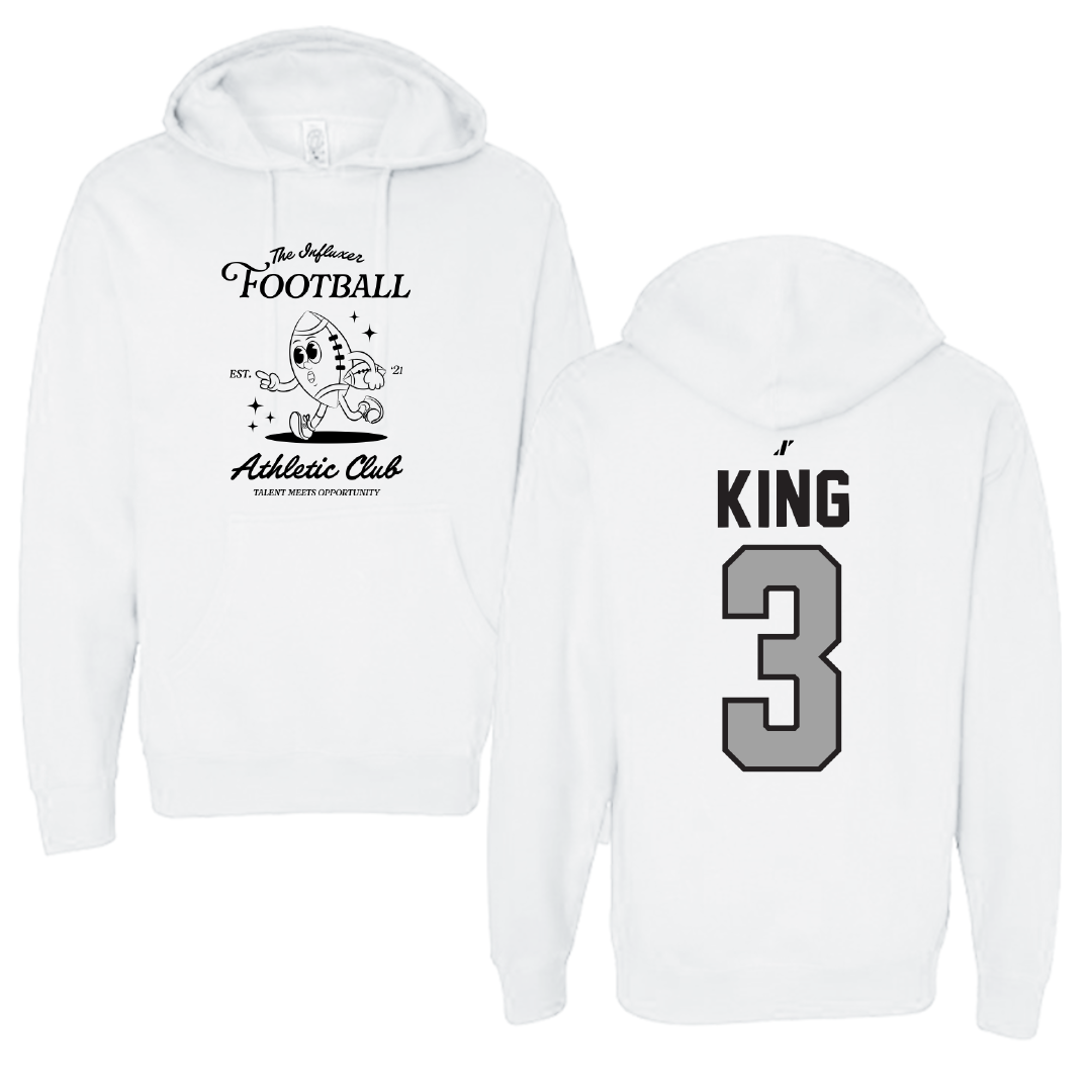 Football White Influxer Athletic Club Hoodie - #3 Mason King
