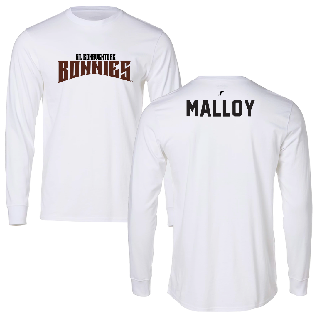 St. Bonaventure University TF and XC White Classic Long Sleeve - Casey Malloy