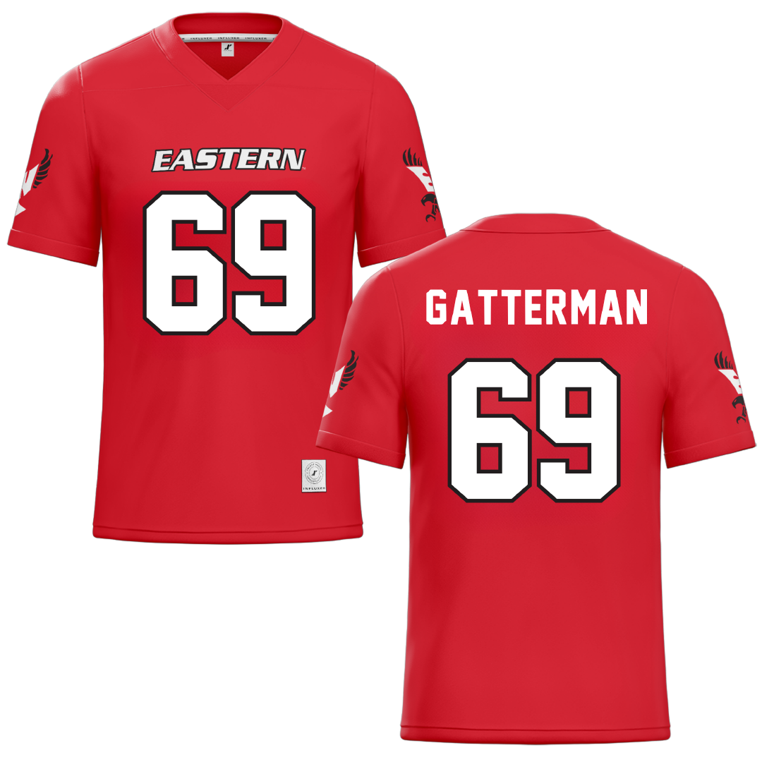 Eastern Washington University Red Football Jersey - #69 Dane Gatterman