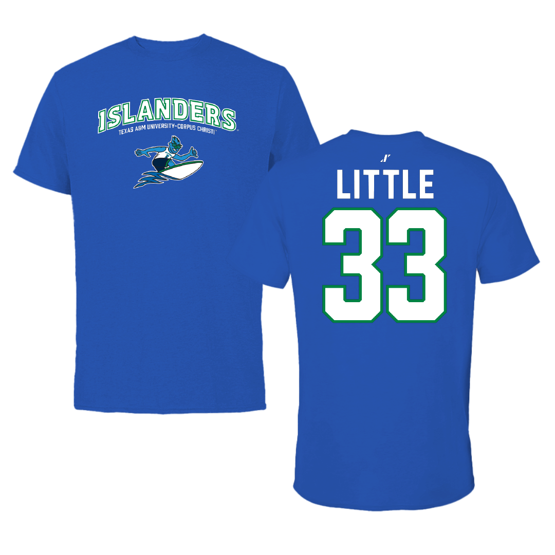 Texas A&M University-Corpus Christi Volleyball Blue General Tee - #33 Tayah Little