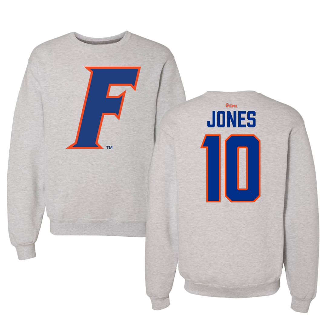 University of Florida Soccer Gray Crewneck - #10 Madison Jones