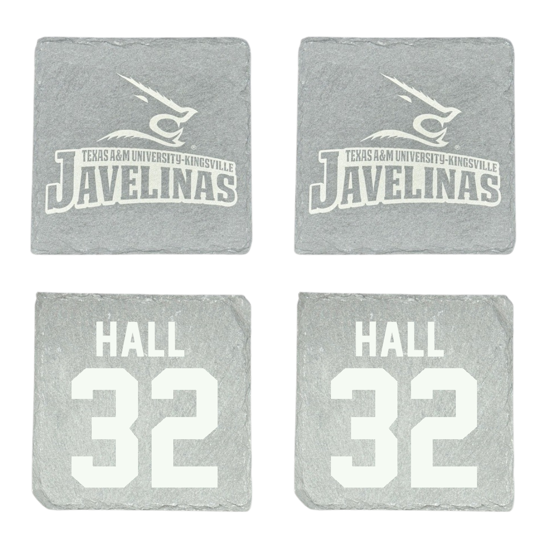 Texas A&M University-Kingsville Basketball Stone Coaster (4 Pack)  - #32 Jarin Hall