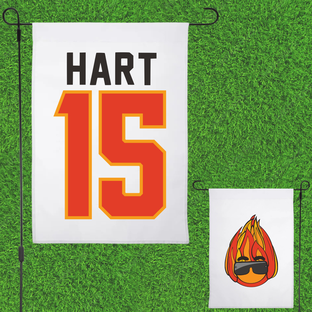 Valdosta State University Basketball White Garden Flag - #15 Carlos Hart