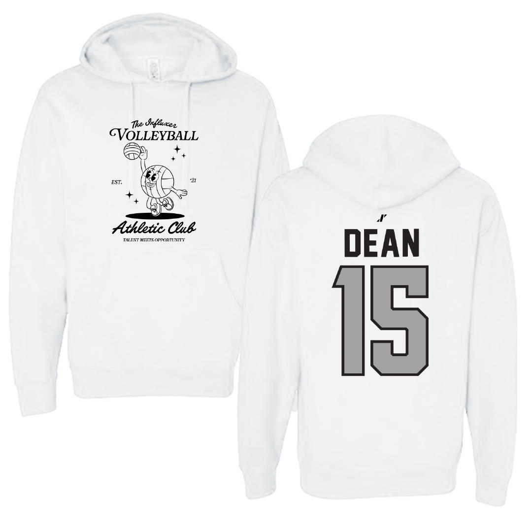 Volleyball White Influxer Athletic Club Hoodie - #15 Gabby Dean