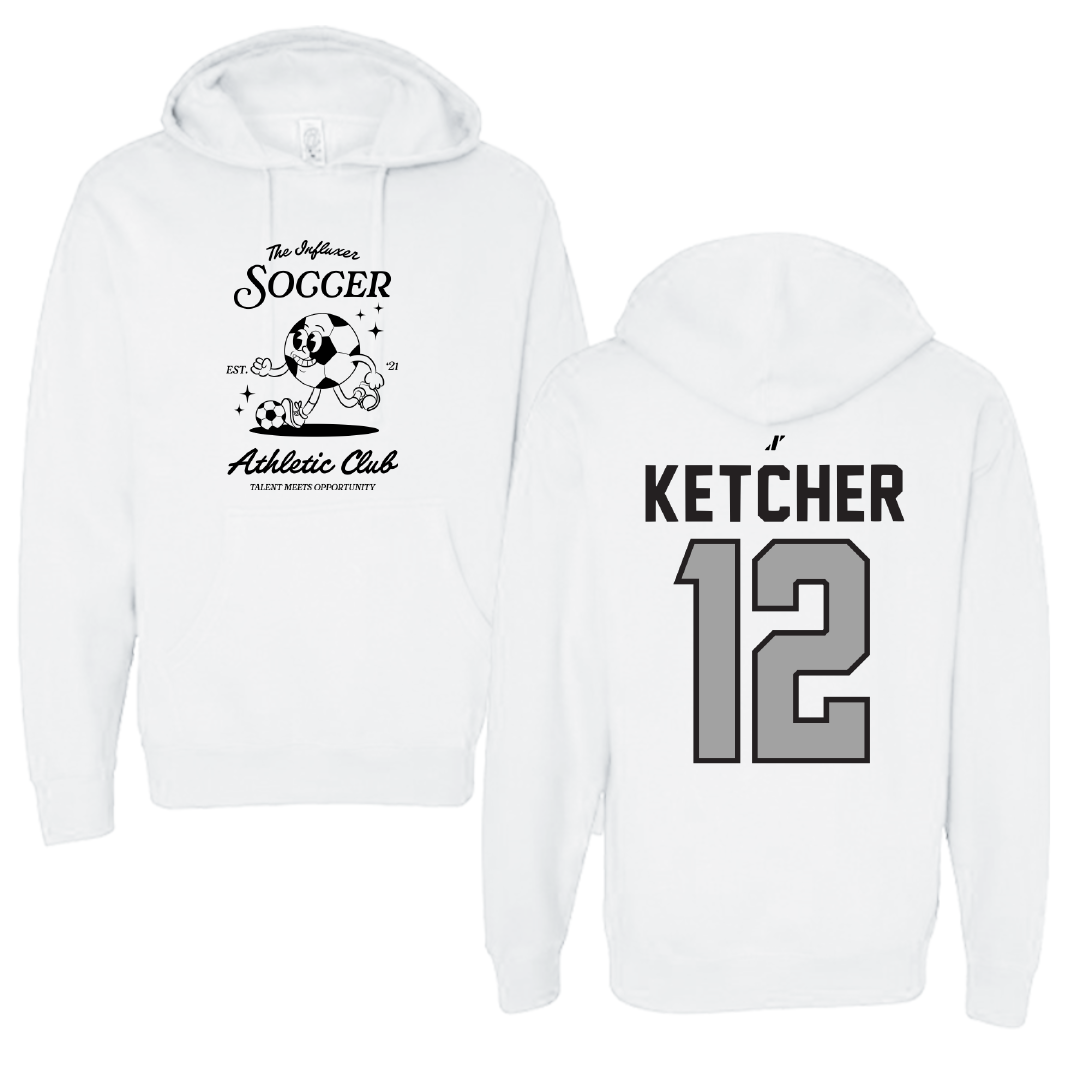Soccer White Influxer Athletic Club Hoodie - #12 Ellie Ketcher