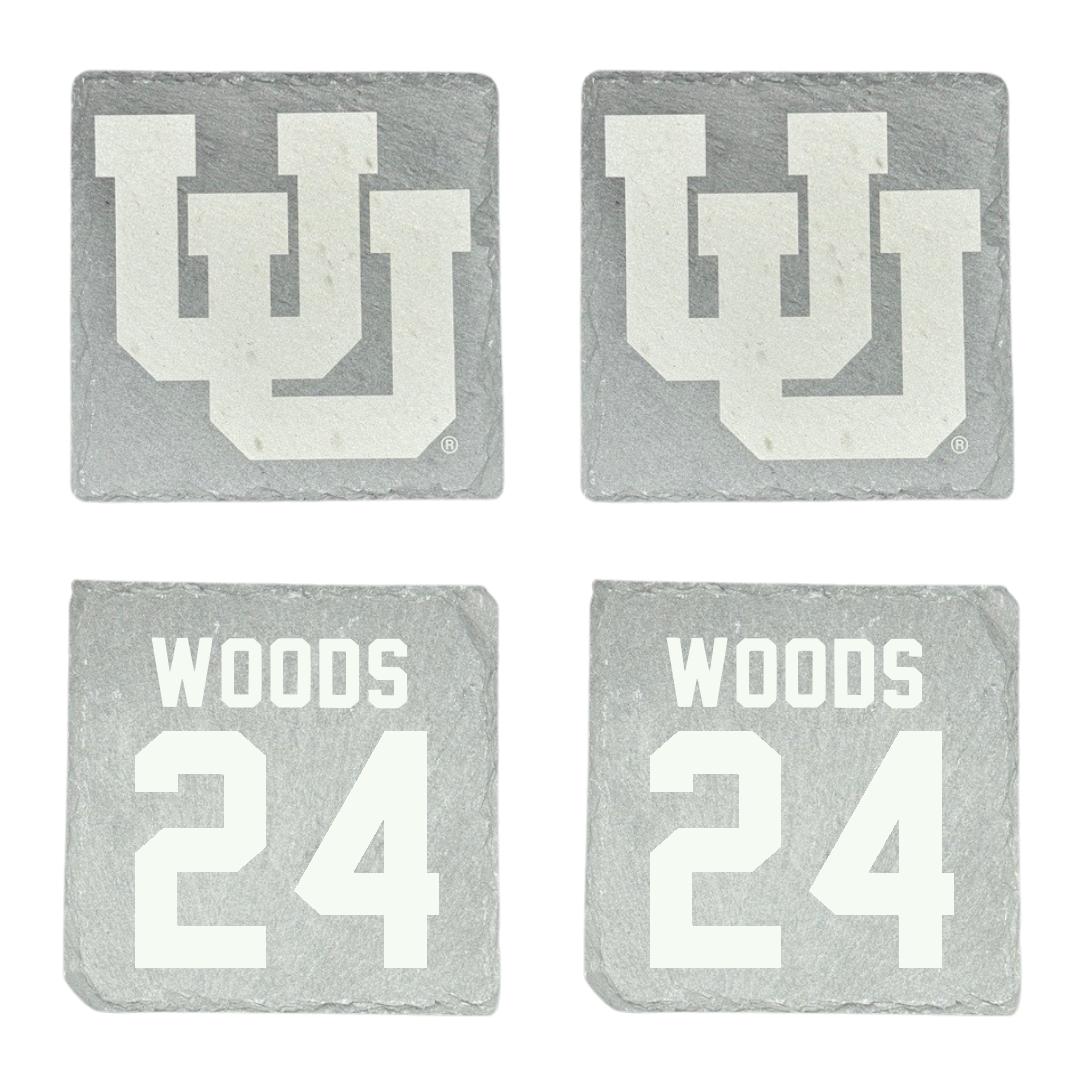 University of Utah Soccer Stone Coaster (4 Pack)  - #24 Bella Woods