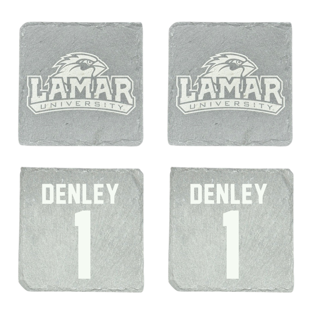 Lamar University Basketball Stone Coaster (4 Pack)  - #1 Jacei Denley