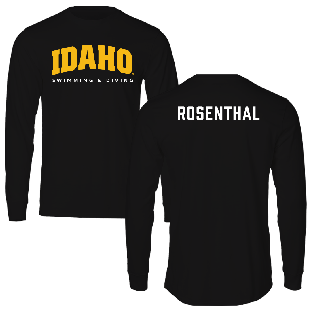 University of Idaho Swimming & Diving Black Performance Long Sleeve - Abby Rosenthal