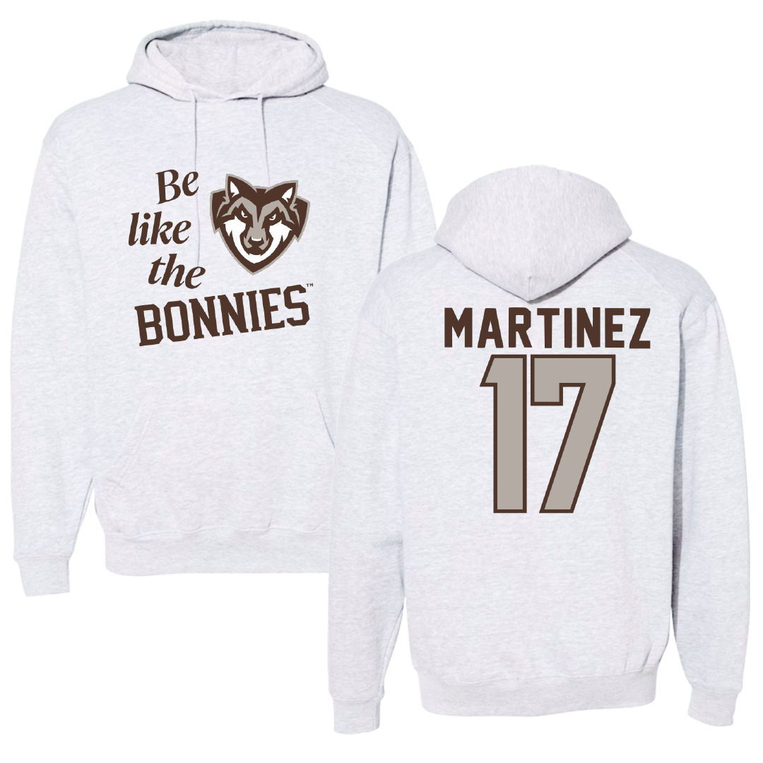 St. Bonaventure University Softball Light Gray Be Like Us Hoodie - #17 Bryana Martinez