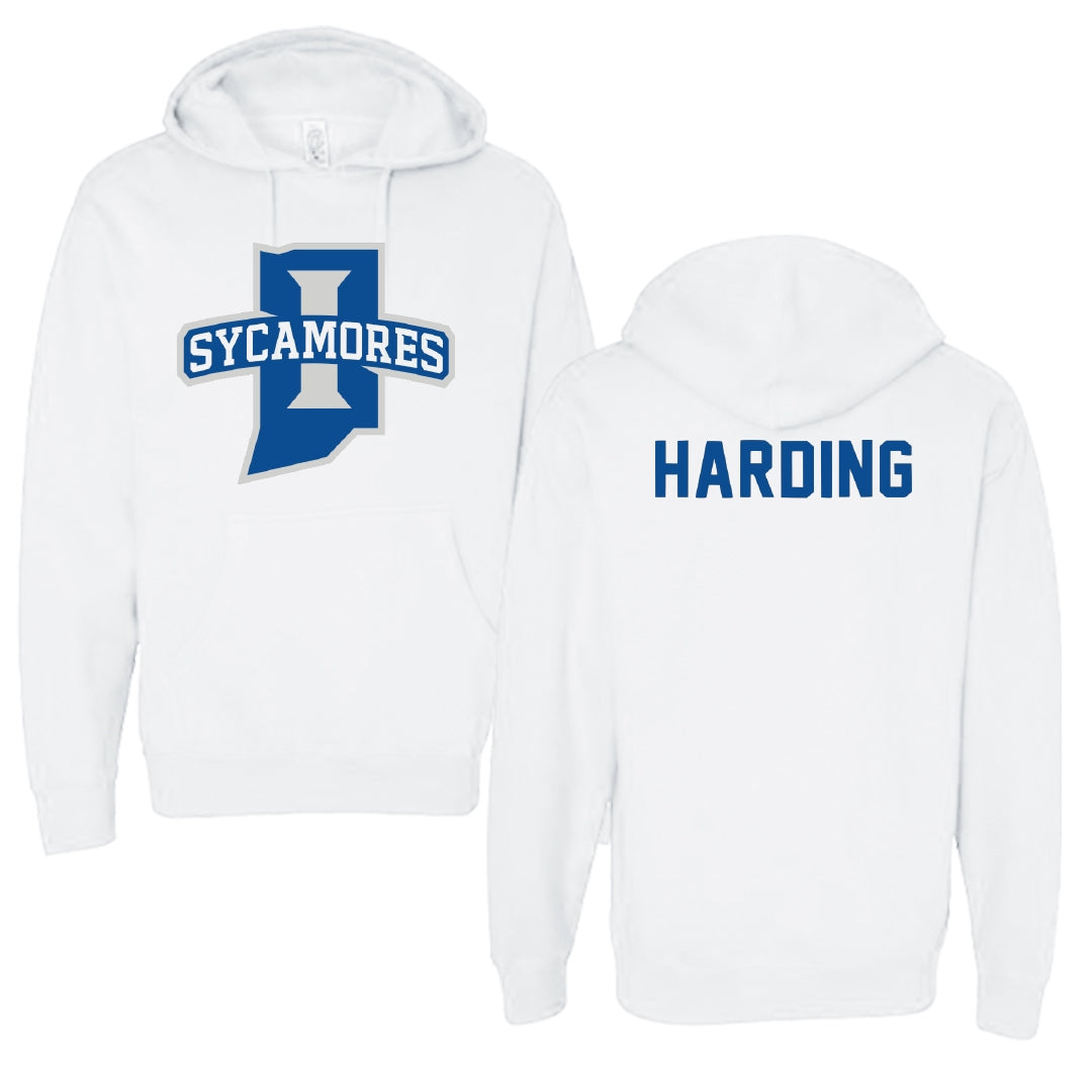 Indiana State University Basketball White Hoodie - Markus Harding