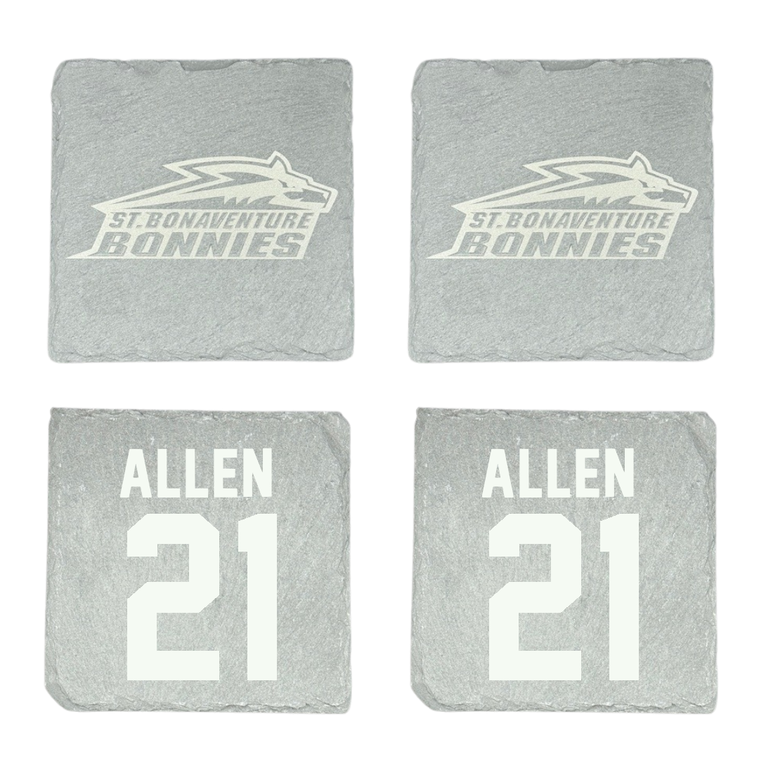 St. Bonaventure University Soccer Stone Coaster (4 Pack)  - #21 Olivia Allen