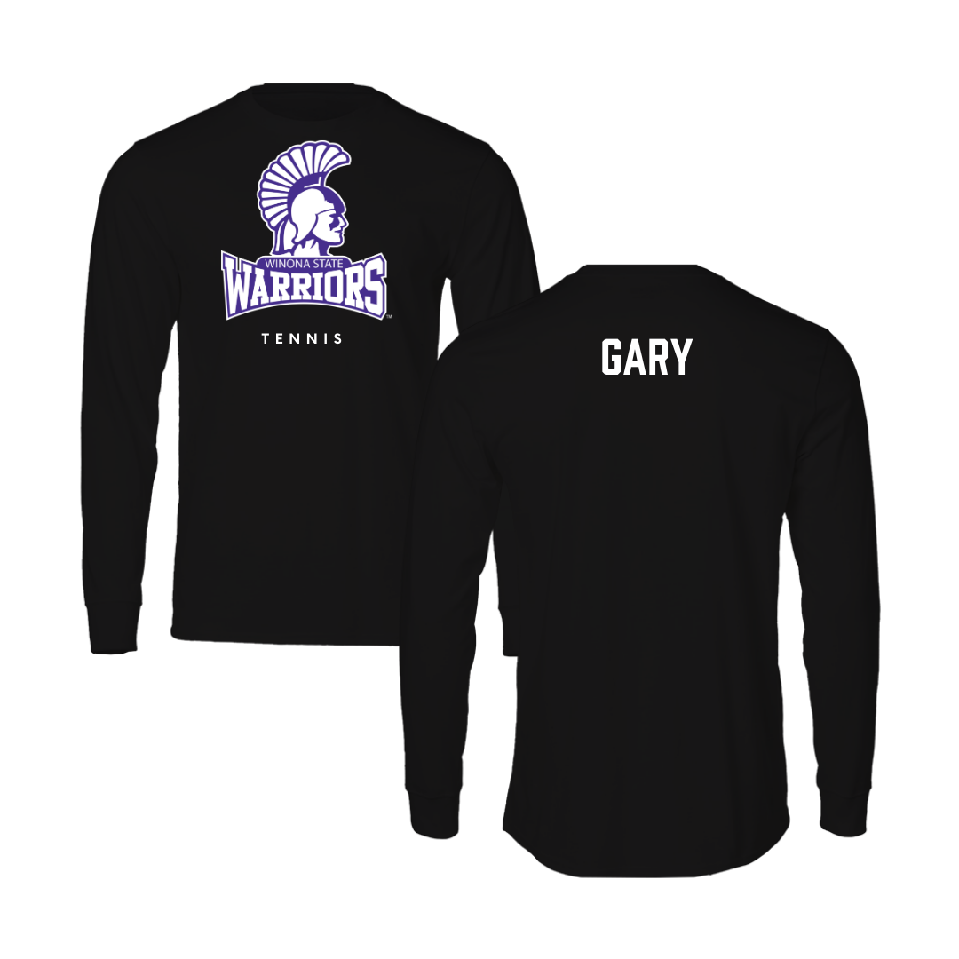 Winona State University Tennis Black Long Sleeve - Skylar Gary