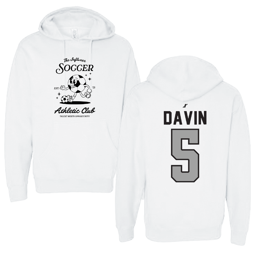 Soccer White Influxer Athletic Club Hoodie - #5 Eliana Davin