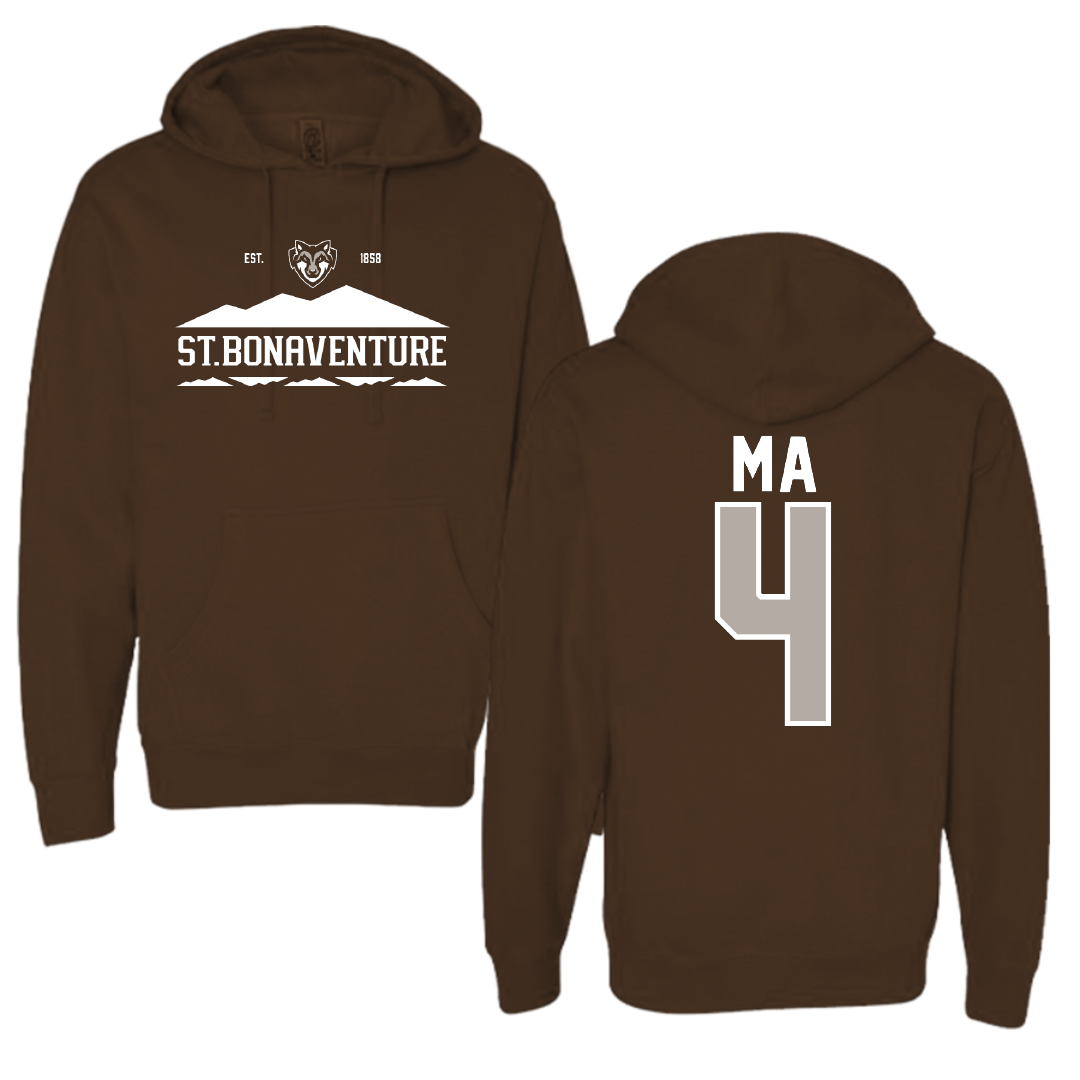 St. Bonaventure University Soccer Brown General Hoodie - #4 Lilly Ma
