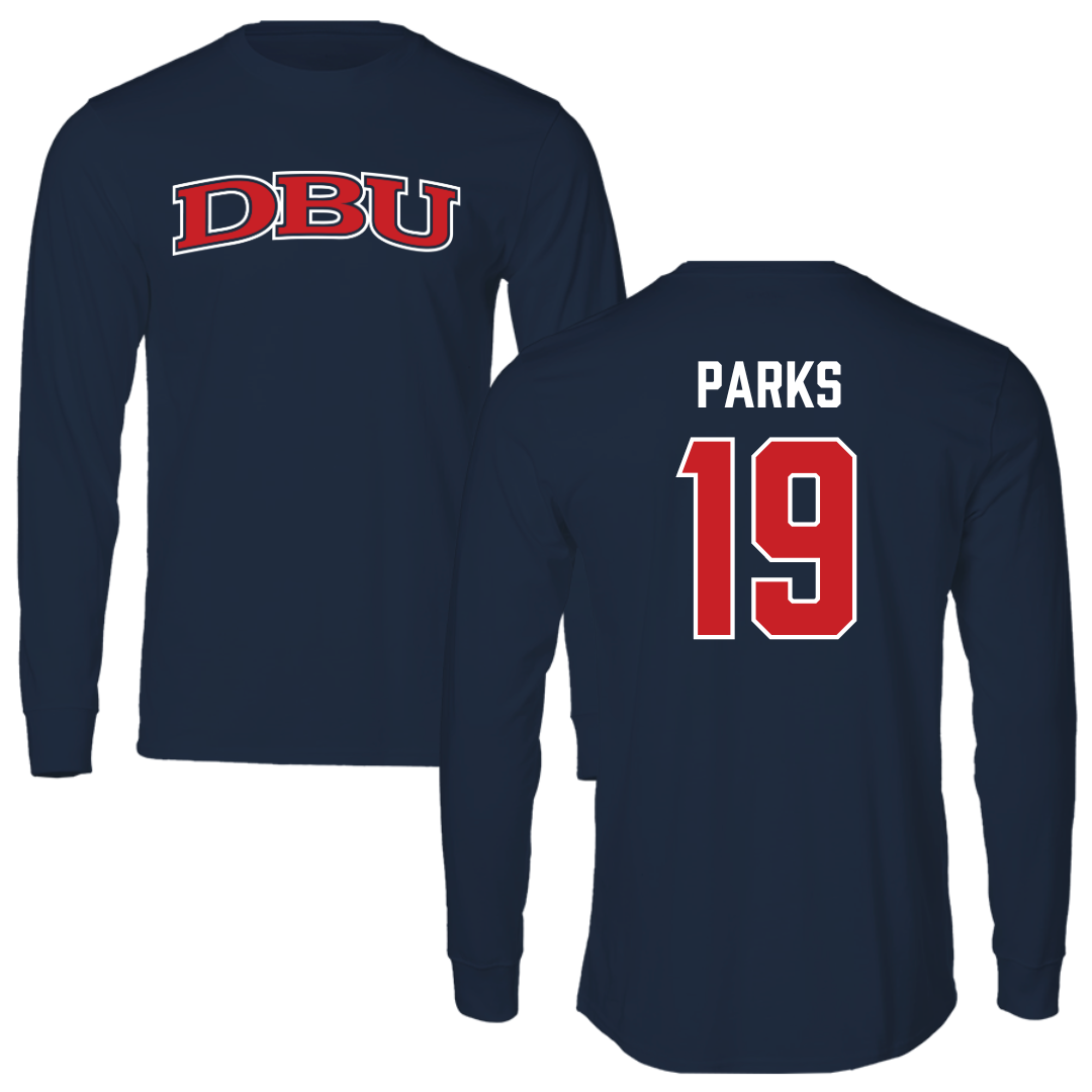 Dallas Baptist University Soccer Navy DBU Long Sleeve - #19 Madison Parks
