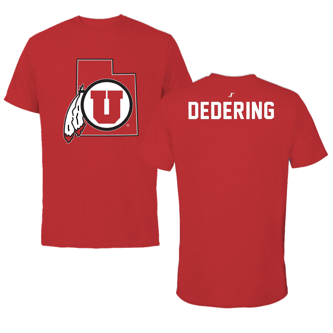 University of Utah Swimming & Diving Red State Tee - Matthew Dedering