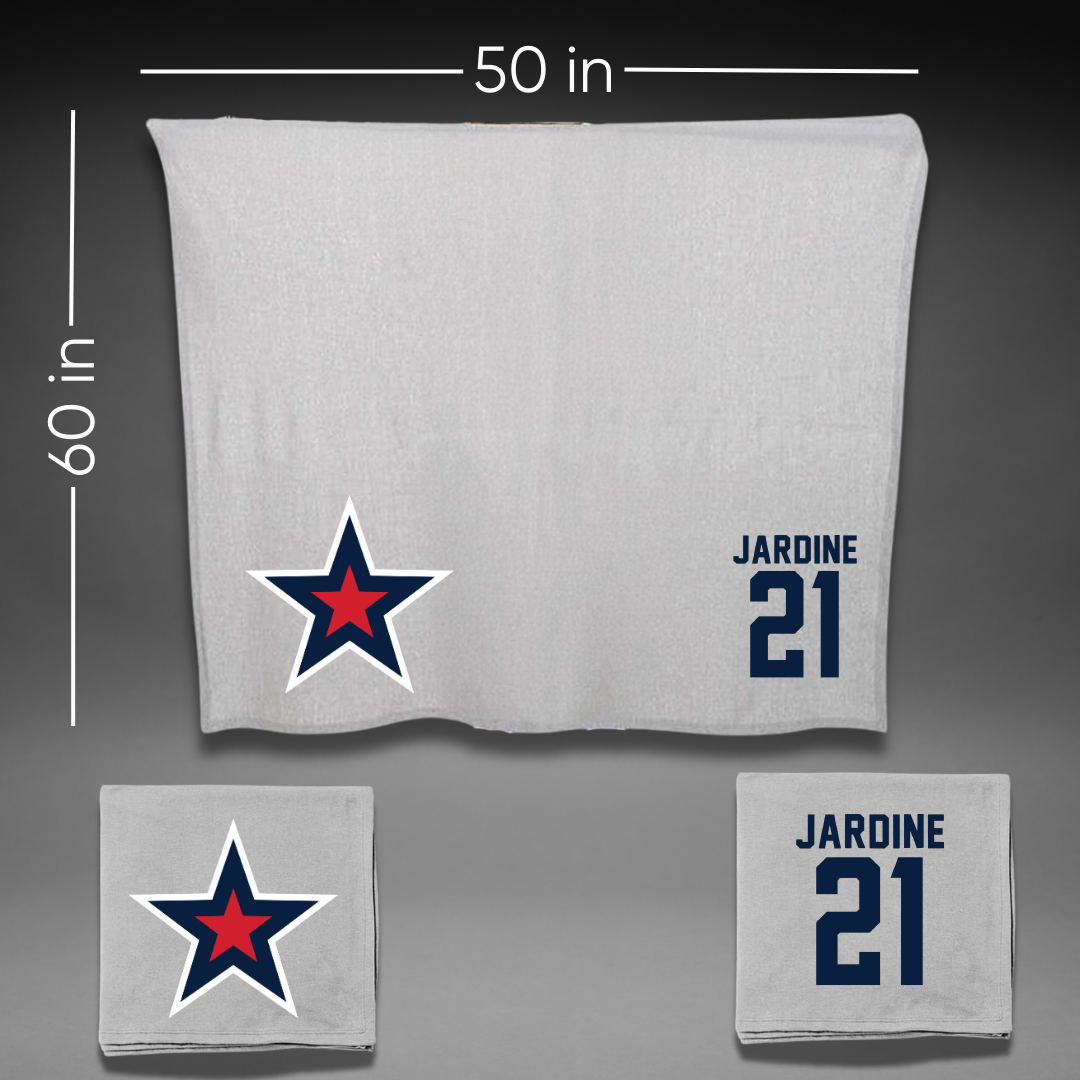 Robert Morris University Softball Gray Blanket - #21 Makayla Jardine