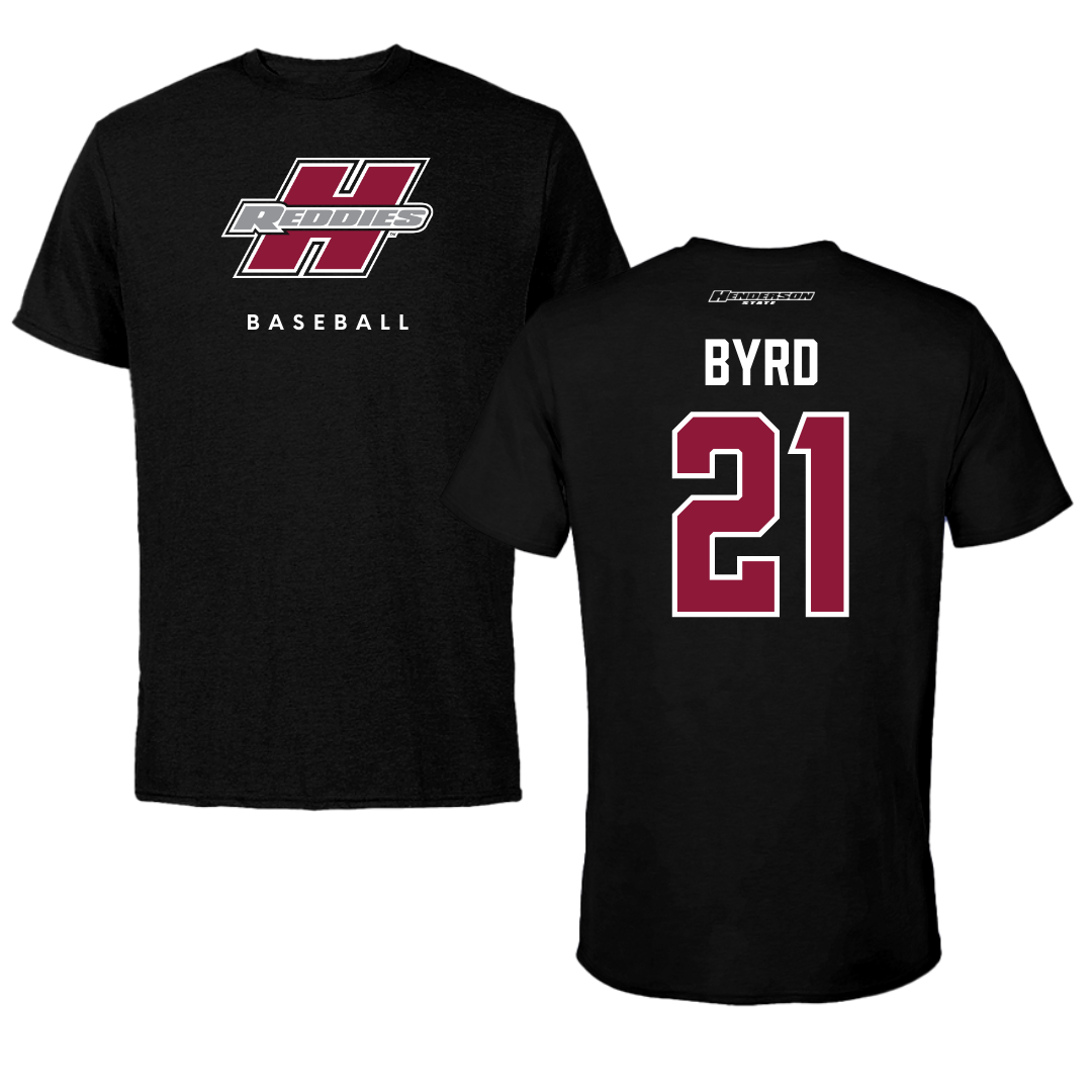 Henderson State University Baseball Black Performance Tee - #21 Payton Byrd