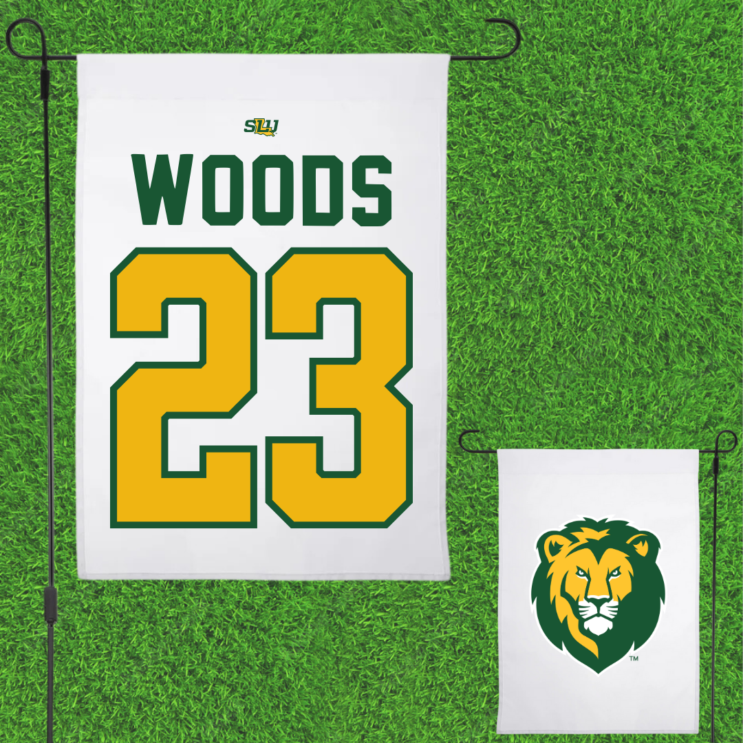 Southeastern Louisiana University Baseball White Garden Flag - #23 Peyton Woods