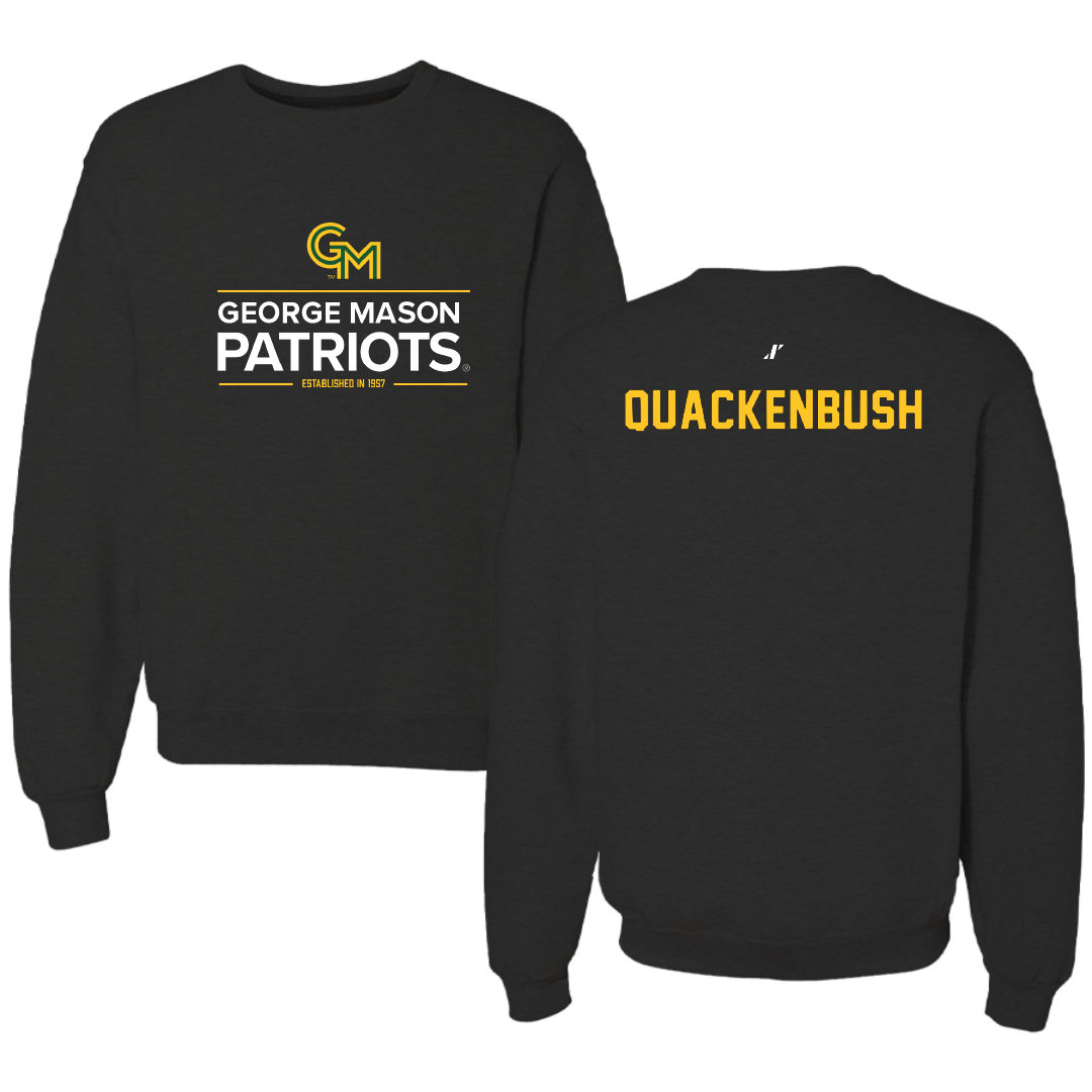George Mason University Swimming & Diving Black General Crewneck - Matt Quackenbush
