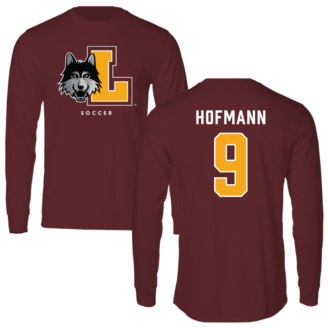 Loyola University-Chicago Soccer Maroon Mascot Long Sleeve - #9 Benni Hofmann