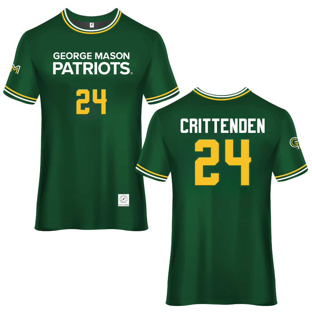 George Mason University Green Soccer Jersey - #24 Davis Crittenden