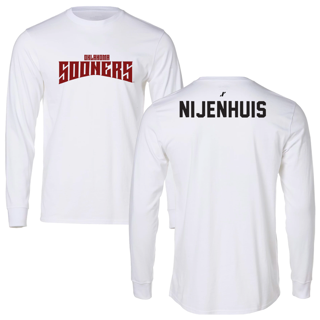 University of Oklahoma Wrestling White Classic Long Sleeve - Gerrit Nijenhuis