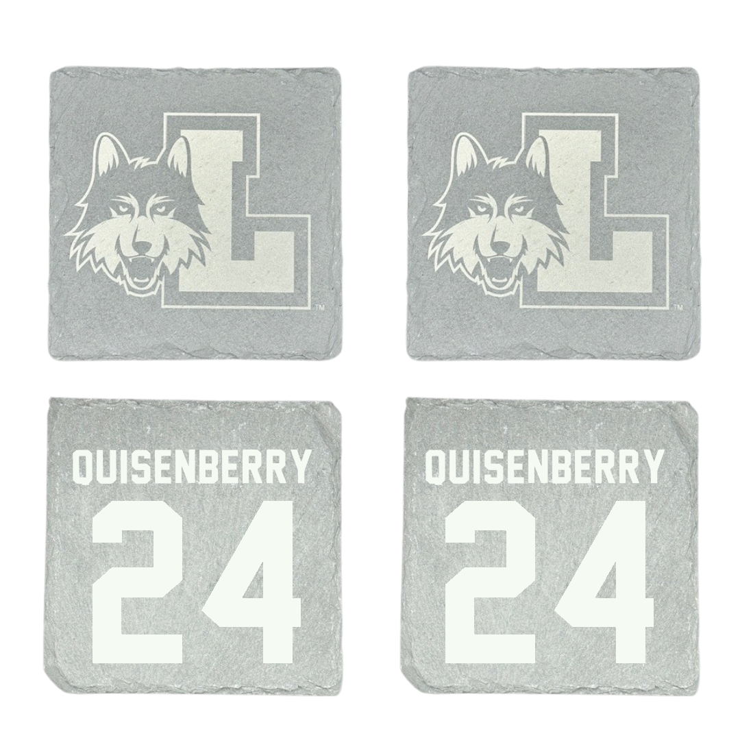 Loyola University-Chicago Soccer Stone Coaster (4 Pack)  - #24 Chris Quisenberry
