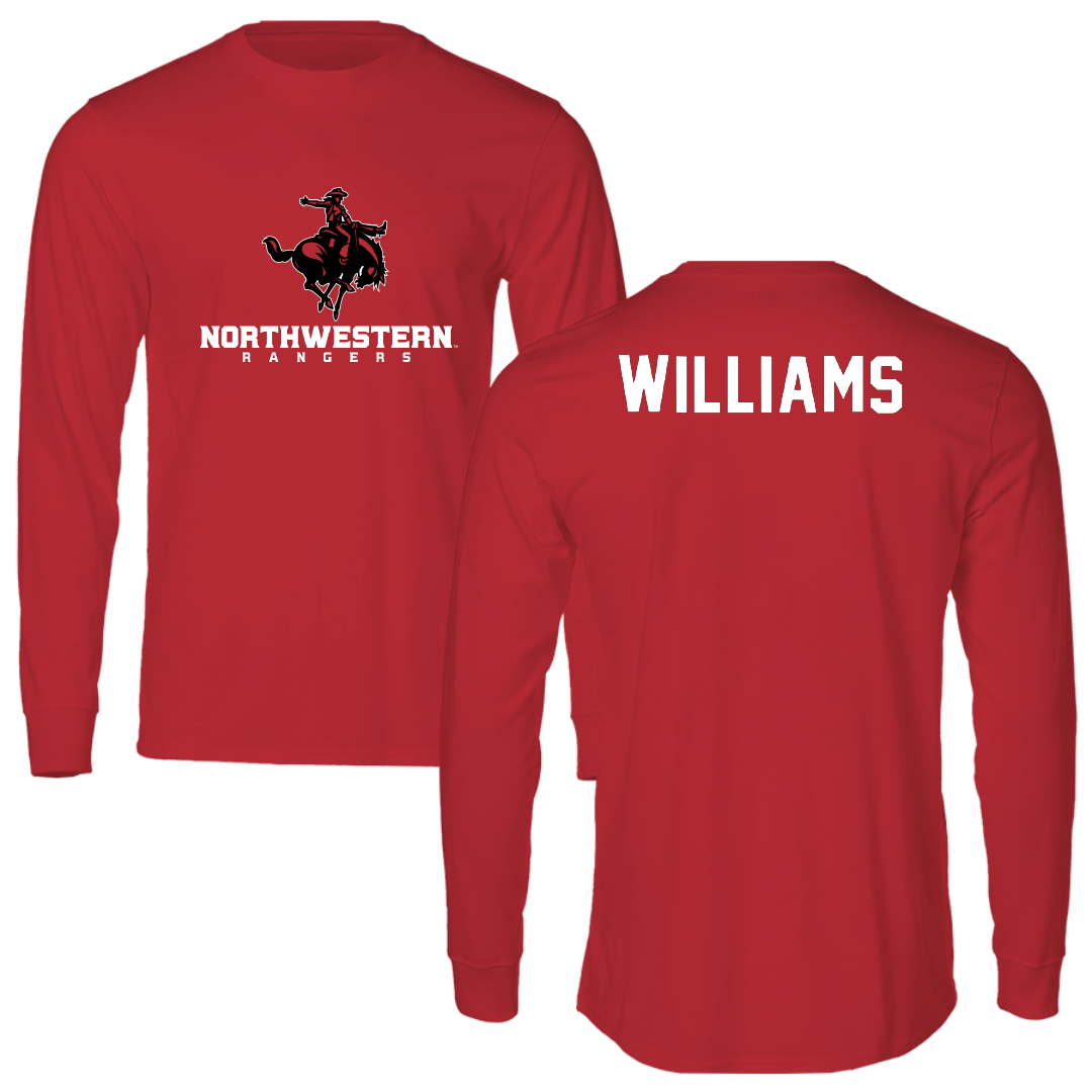 Northwestern Oklahoma State University TF and XC Red Performance Long Sleeve - Caleb Williams