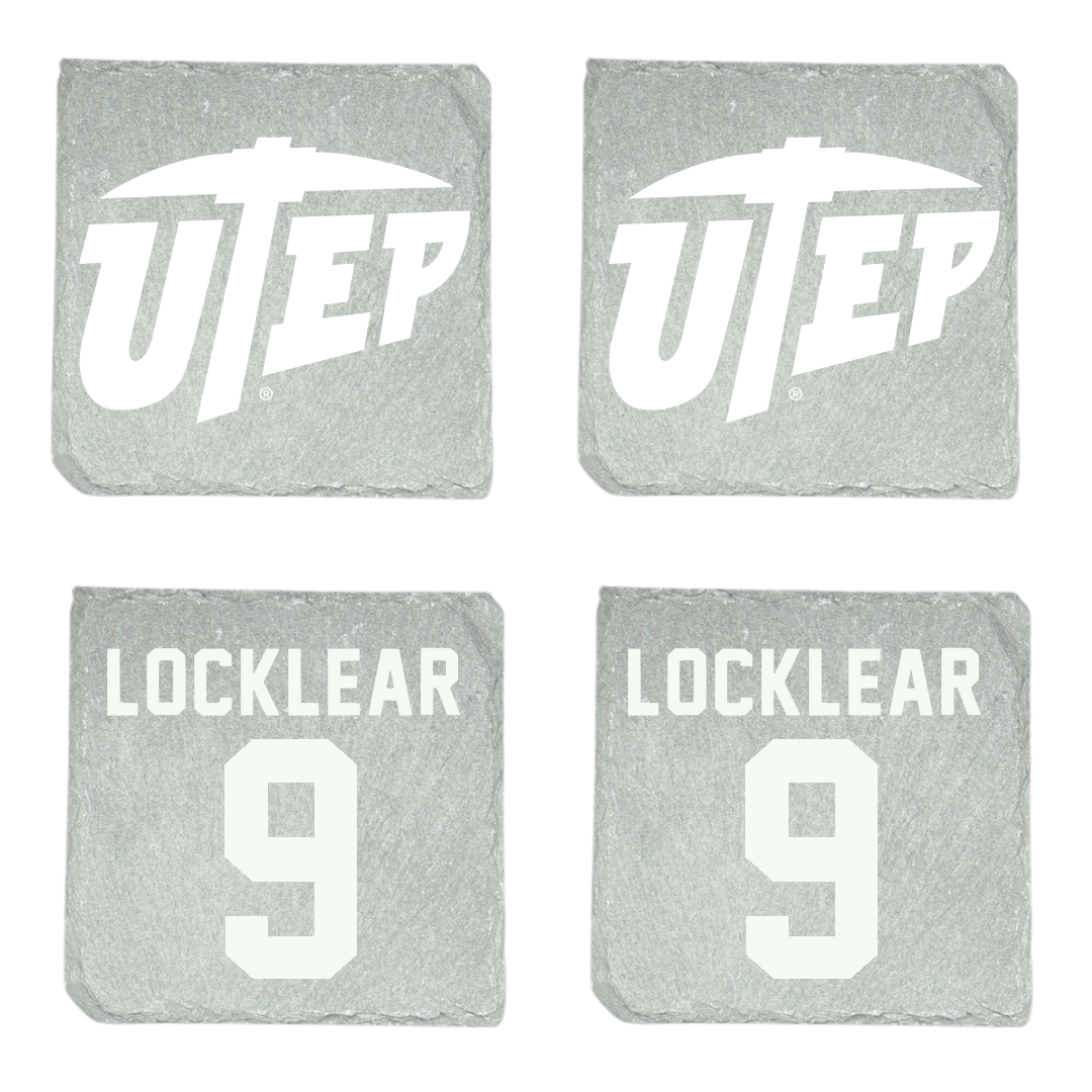University of Texas at El Paso Football Stone Coaster (4 Pack)  - #9 Skyler Locklear